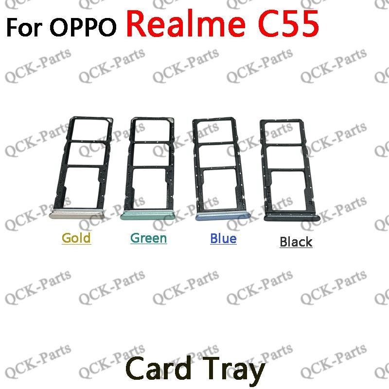สําหรับ OPPO Realme C55 ถาดซิมการ์ดผู้ถือช่องใส่การ์ด Reader SD Slot Adapter อะไหล่