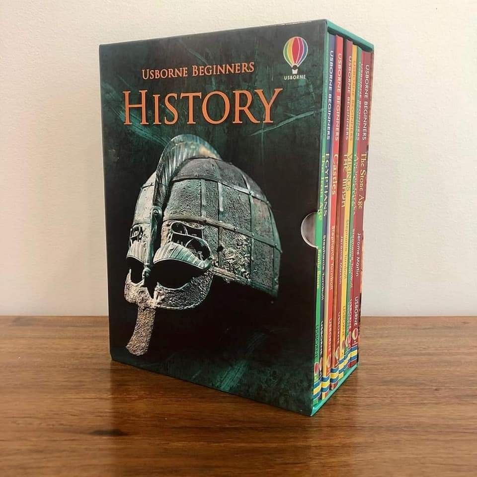 UK USBORNE BEGINNER HISTORY 10 BOOKS HARDCOVER BOX SER