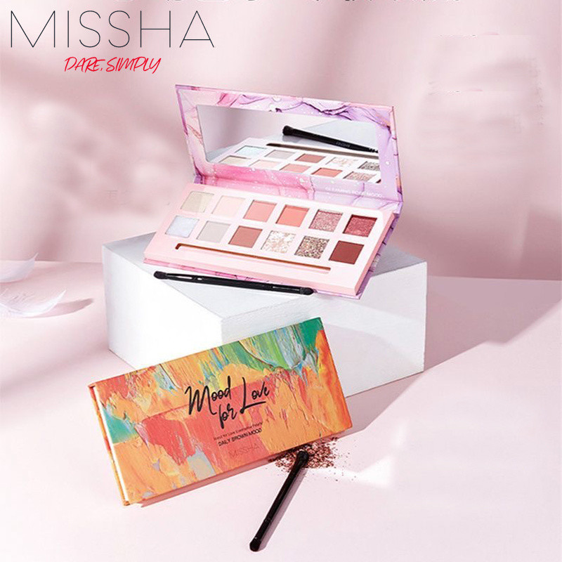 Preferred#MISSHA Misshang True Love Eyeshadow Palette12Color ins Glitter Pearlescent Color Student R