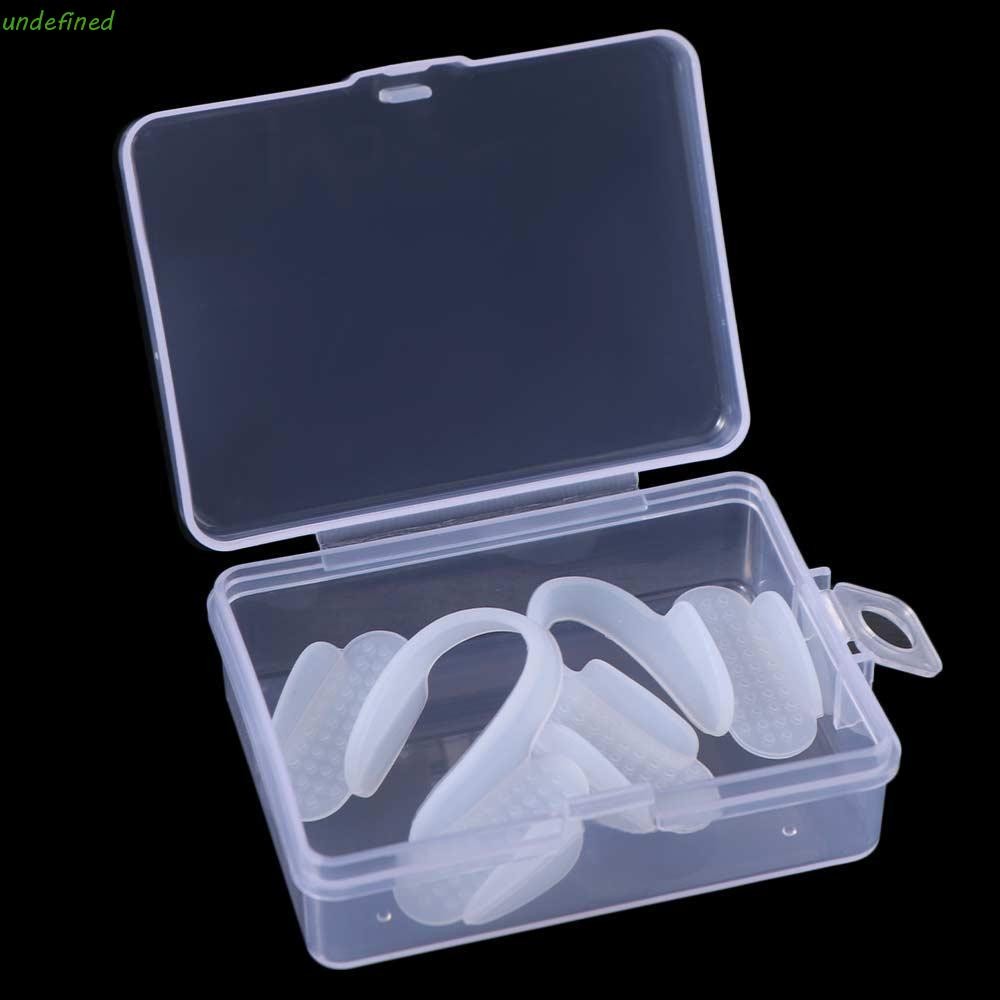 JARREDIW 2 ชิ้น Anti Snoring Mouthpiece ปรับสบาย Anti-Snoring Mouthpiece, พร้อมกล่องเก็บนํากลับมาใช้