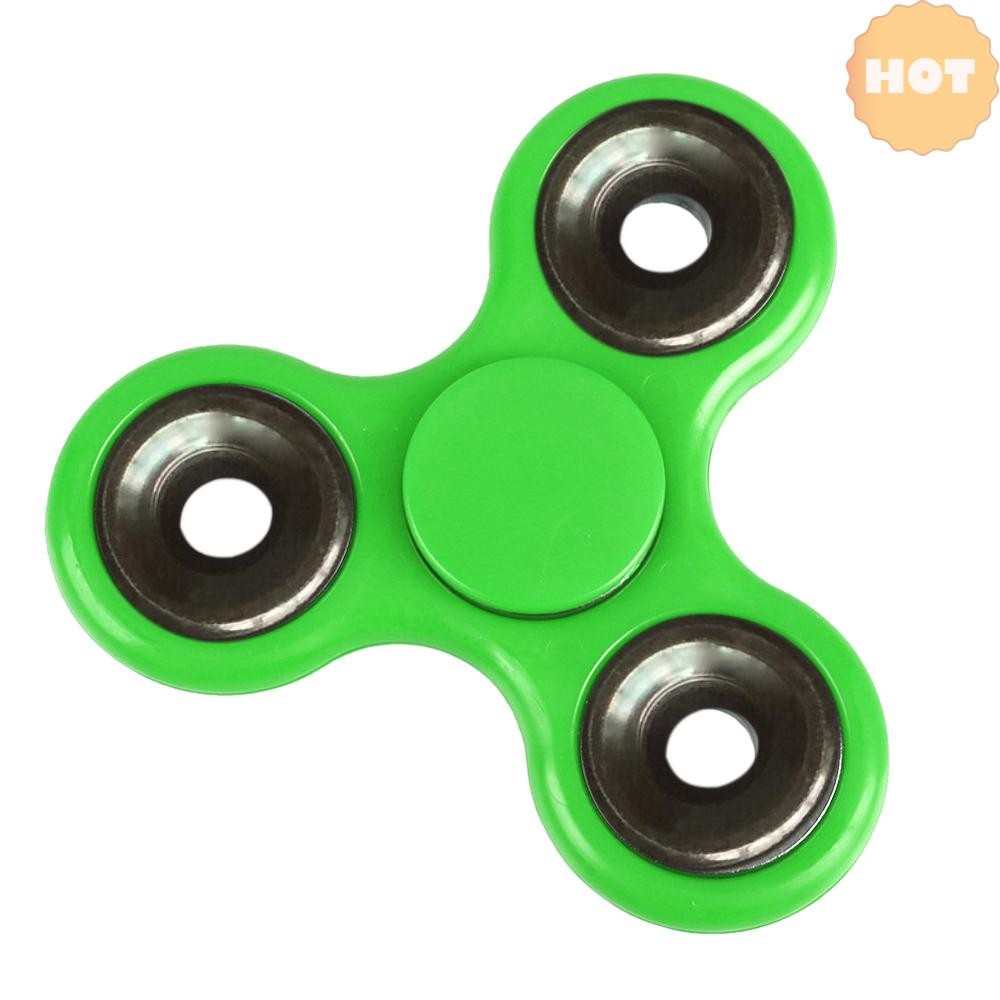 [2025 ใหม่] Tri Triangle Fidget Hand Finger Spin Spinner Widget Focus EDC Pocket Desktoy พลาสติกของข