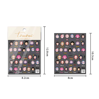 Tomoni & Mo Shi โลหะ Noble Elegant เล็บสติกเกอร์สไตล์ผู้ใหญ่สติกเกอร์เล็บพนมเปญ Scepter เครื่องประดับวัสดุ