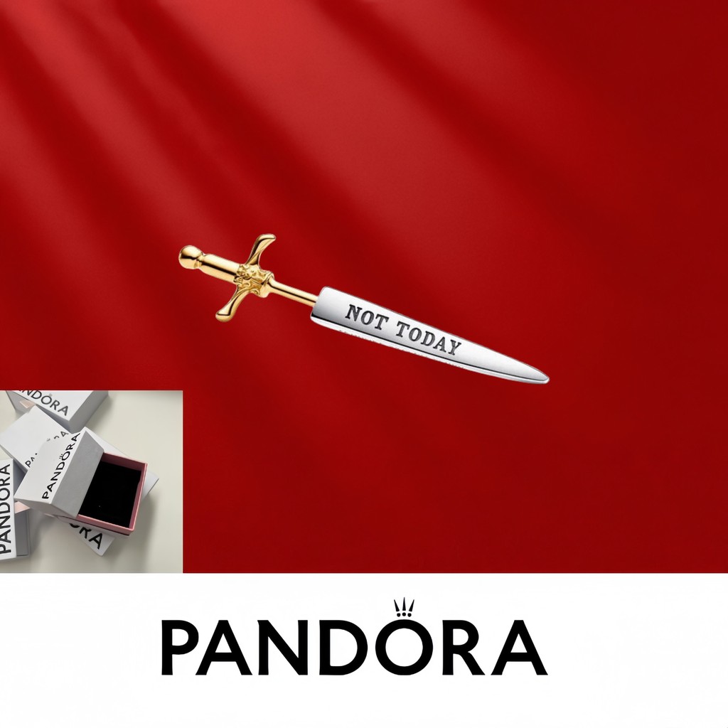 ต่างหูเดี่ยว Pandora Game of Thrones Needle เครื่องประดับเงินแท้ พร้อมกล่องบรรจุภัณฑ์