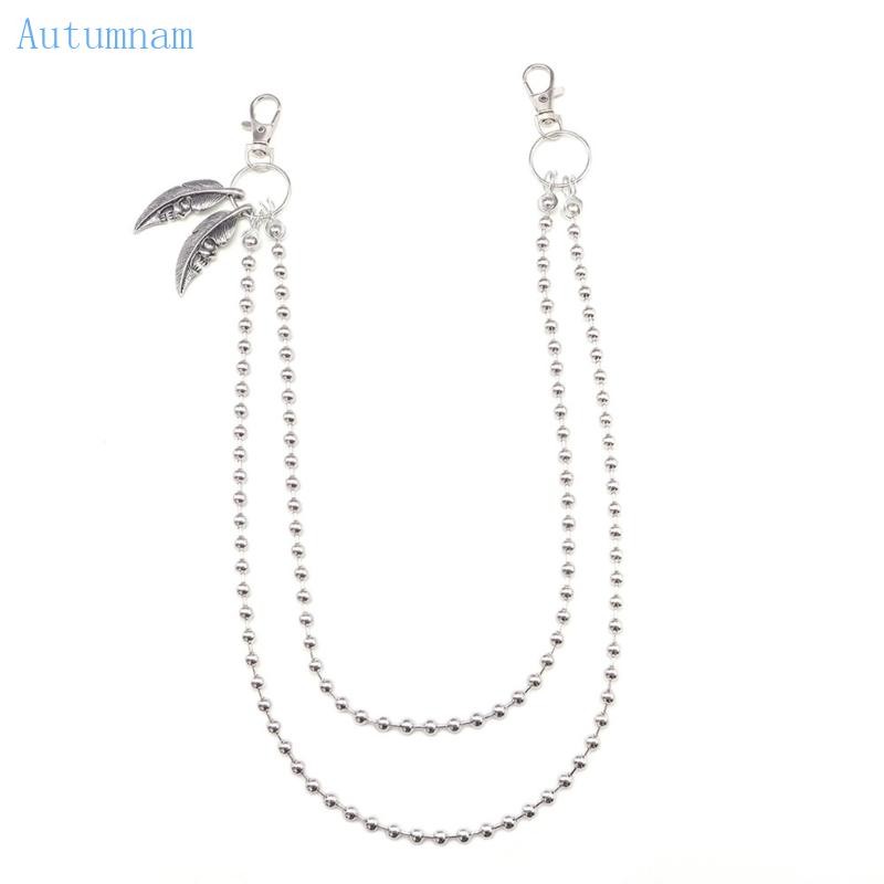 กางเกงยีนส์ AUTU Punk ดีไซน์ Edgy Punk มีโลหะ charm และสายโซ่ที่เอวด้านหน้า