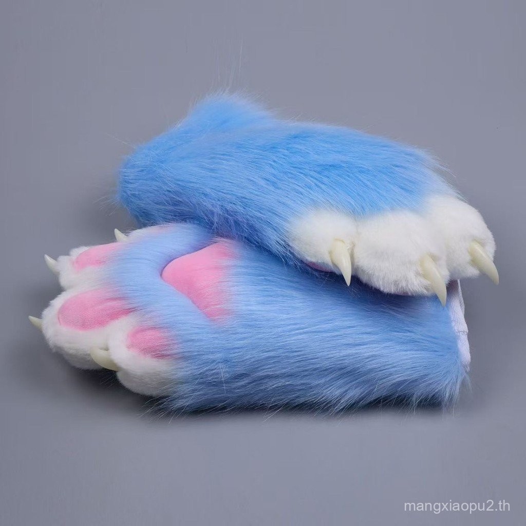 Paws fursuit Wearable fursuit Dress Up Paws สําเร็จรูปชุดสัตว์สีสันสดใส Paws
