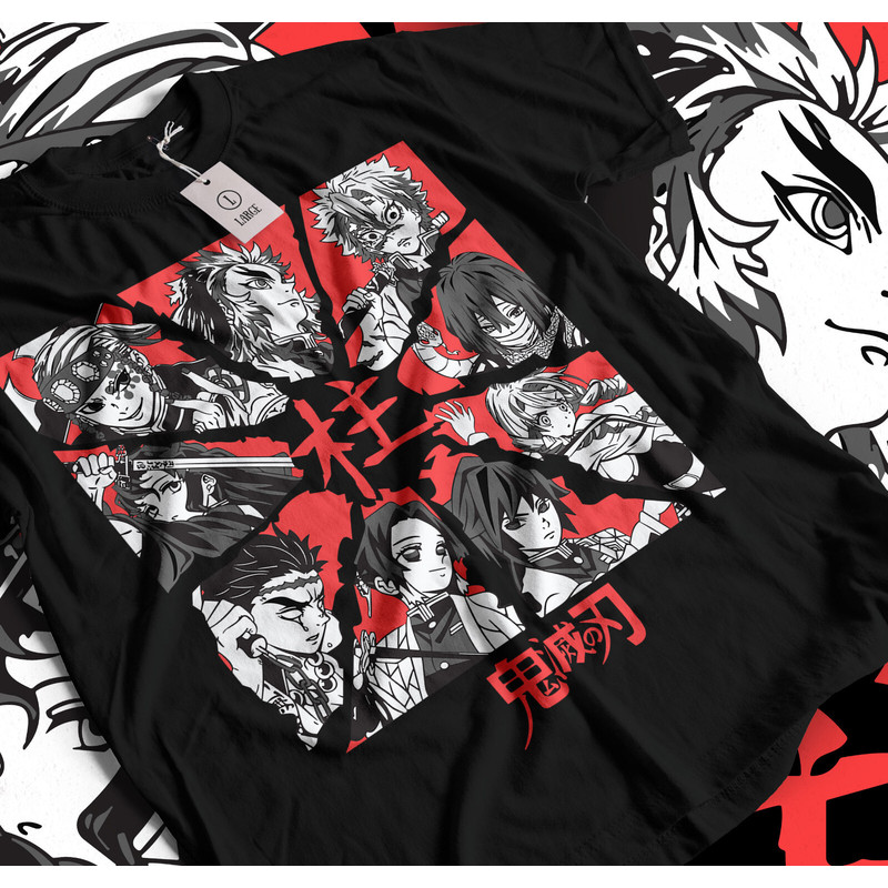 เสื้อยืดDemon Slayer แบบอนิเมะ โดย Yujun Tianyuan ผ้าฝ้าย 100%, ขนาด S-5XL