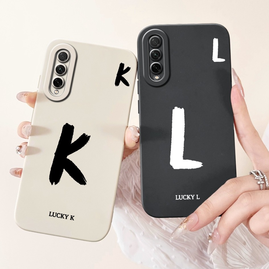 สําหรับ Huawei Y7P ปลอก ART-L28 ART-L29 กรณีน่ารัก Lucky ตัวอักษรซิลิโคนอ่อนนุ่มกันกระแทกสําหรับ Hon