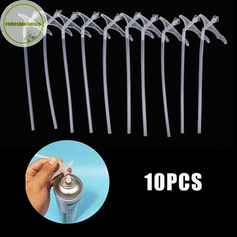 HDMM 10PCS โฟมหลอดหัวฉีดบรรจุฉนวนโฟมหลอดเปลี่ยน DIY ยูรีเทนโฟมกาวการเชื่อมต่อหลอด TH
