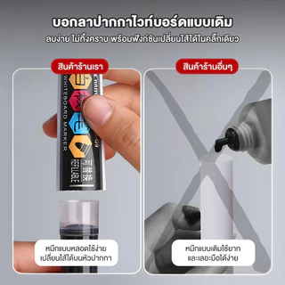 ohayo ปากกาไวท์บอร์ดปลอดสารพิษ ปากกามาร์คเกอร์ ลบง่าย ปากกาไวท์บอร์ด ปากกาเขียนกระดานน้ำมัน ตลับหมึกแบบเปลี่ยนได้