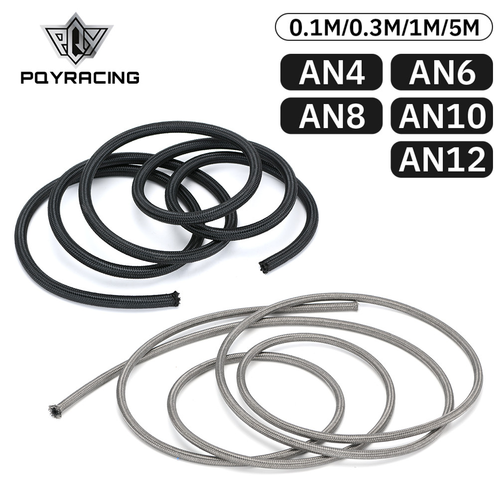 GAN4 AN6 AN8 AN10 AN12 Braided Oil Line Fuel Hose Oil Gasoline Brake Line Hose Fuel line Hose 1 Mete