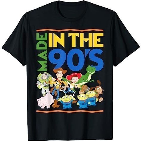 เสื้อยืดผู้ใหญ่ Disney Toy Story Made in the 90s Graphic