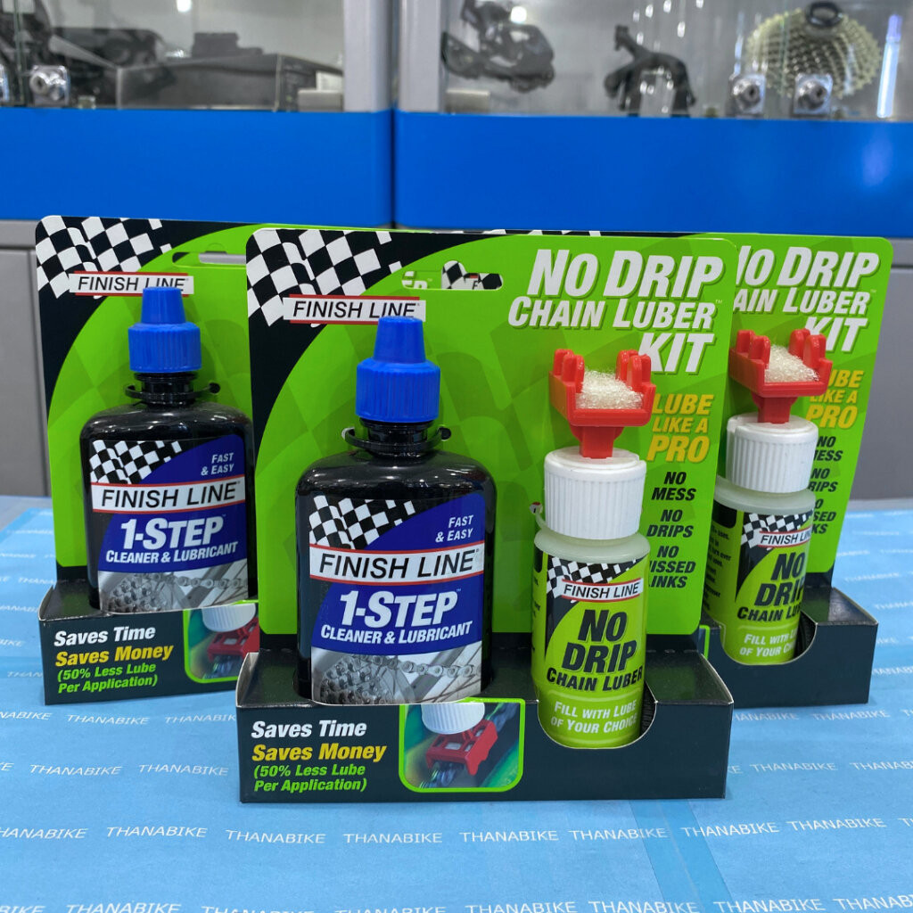 ชุดน้ำมันทำความสะอาด&หล่อลื่นโซ่ Finish Line 1-STEP (4 oz.) พร้อมขวด No Drip