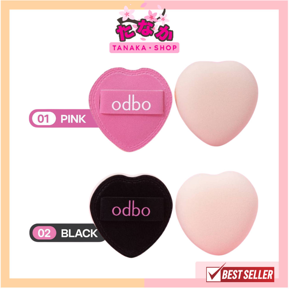 🔥แท้/ดีลสุดคุ้ม/ไลฟ์ทุกวัน🔥(1ชิ้น) OD8077 ODBO Heart Pop Tiny Puff พัฟแต่งหน้าทรงหัวใจจิ๋ว (L)