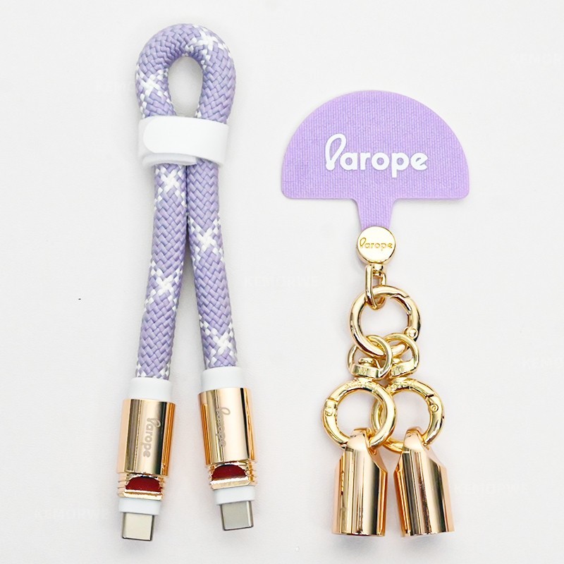 Parope สาย uab คล้องคอชาร์จได้ Type-C to Type-C