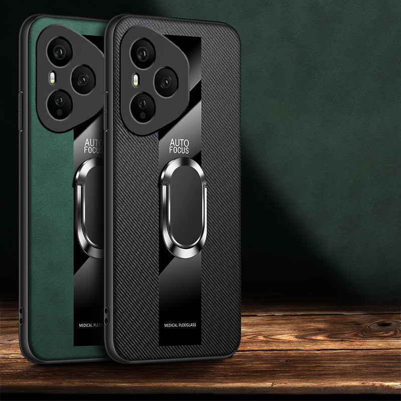 สําหรับ Honor 400 Pro 400 สมาร์ท X7D X8D X9D กรณีใหม่ของแท้หนังลายนิ้วมือแหวน Gyroscope หนังสําหรับ 