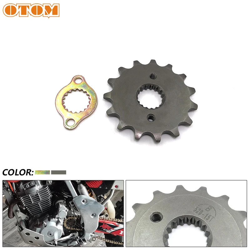TM สําหรับ HONDA XR400R XR400 R XR 400R TRX400EX XR400 เฟืองด้านหน้า Active เฟืองโซ่ล็อคคลิป Pit Bik