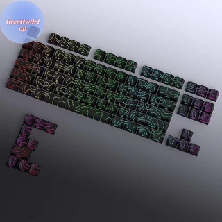 DOUSUN Keycaps 4.0 รุ่น Shine ผ่าน 97 Key PBT โปรไฟล์ด้านข้างพิมพ์ Backlit สําหรับ MX Gamer คีย์บอร์ด TH