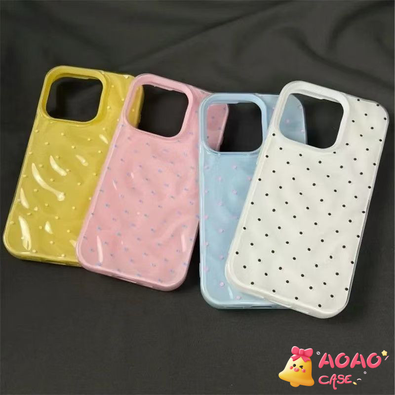 เคสไอโฟน 11 สำหรับ iPhone 13 15 16 11 14 12 Pro Max 15 14 16 6 6S Plus XR XS คลื่นสดหวานคลื่นนัวเนีย