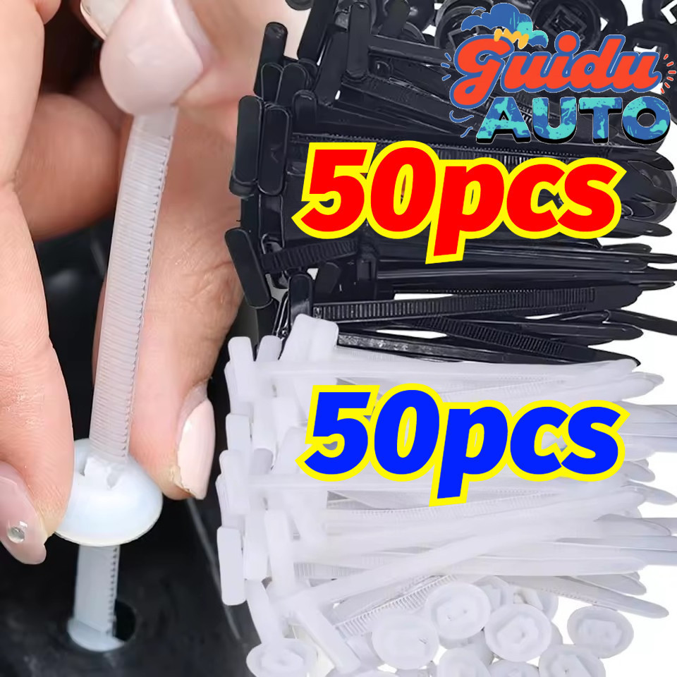 [ โมออโต้ ] สากลไนลอนสายผูกหัวเข็มขัด-อัตโนมัติยึดสกรูเปลี่ยนคลิป-หนักล็อคตัวเองผูกซิป-สายพลาสติก