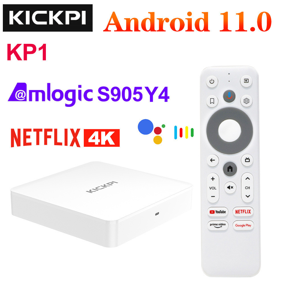 KICKPI KP1 TVBox Android 11 S905Y4 2.4G&5G Wifi BT5.0