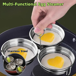 Creative 3-in-1 Children's Breakfast Egg Cooker Multi-Functional Heart-Shaped Egg Steamer