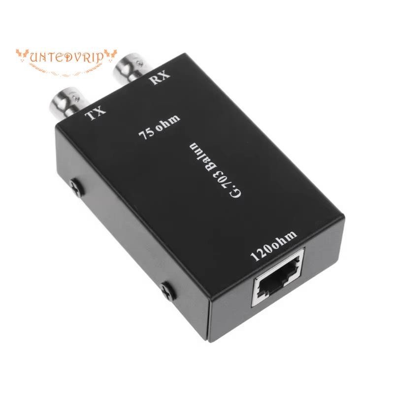 [Quick U]2.048Mbps G703 Coaxial BNC to RJ45 Transmitter E1 Converter Balance to Unbalance 75 Ohm to 