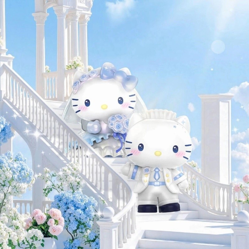 🔴ของแท้กล่องจุ่ม🔴🚚ส่งภายใน 24 ชั่วโมง🚚TOPTOY Sanrio Romantic Wedding Series Mystery Box Hello Kitty