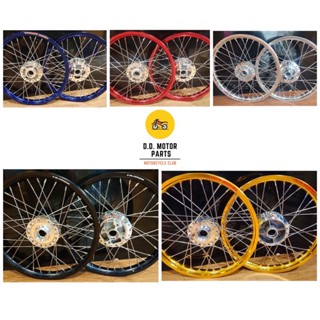 ชุดล้อโซนิค คละสีขอบ 1.40x17 ดุมกลึงเงา ใส่ Sonic,Tena, Nova…