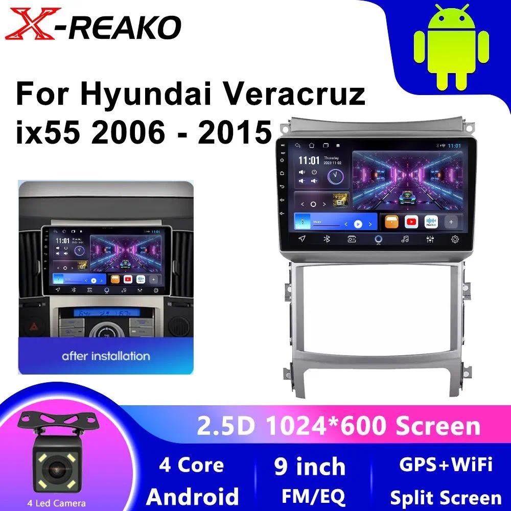 X-REAKO Car Recorder เส้นทแยงมุม: 9, "2 DIN, 1GB / 32GB