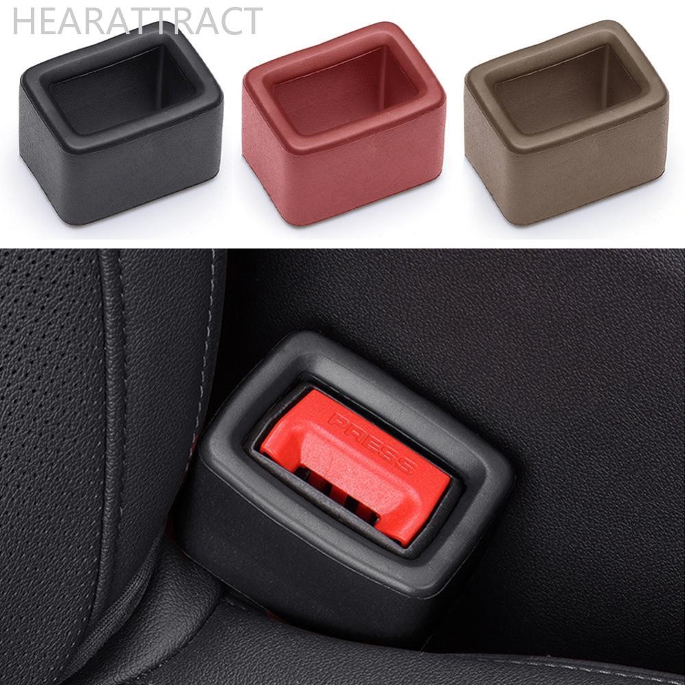 HEARATTRACT Universal Car Seat Belt Buckle Cover Car Safety Belt Anchor Socket EVA Anti-collision Pr