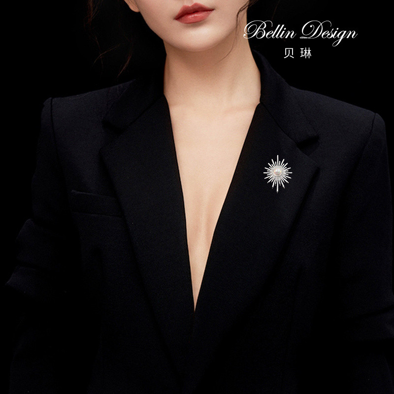 [Belin] Star Design Suit เข็มกลัดหญิง High-End Dress Accessories คาร์ดิแกน Pin All-Match Temperament