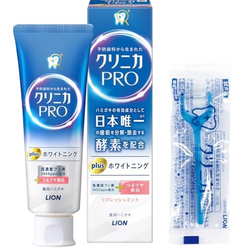 LION Clinica PRO Whitening Toothpaste Refresh Mint 95gShipping from Japan
