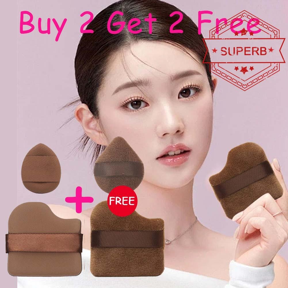 | Set Chocolate Powder Puff Foundation Cushion Air V5m4