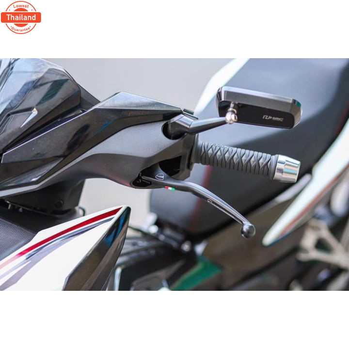 TEC MALL-กระจกมองข้าง Xmax V1 V2 H2C กรออลูมิเนียมเต็มรูปแพร้อมขาสั้น