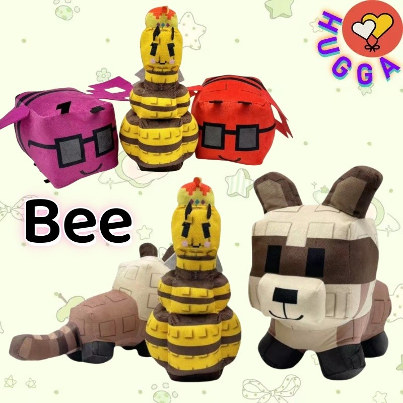 ❤ฮักก้า❤Roblox Grow A Garden Queen Bee Plushy ตุ๊กตาน่ารัก Tanuki Plushie ของเล่นเด็กของขวัญคู่ Exch