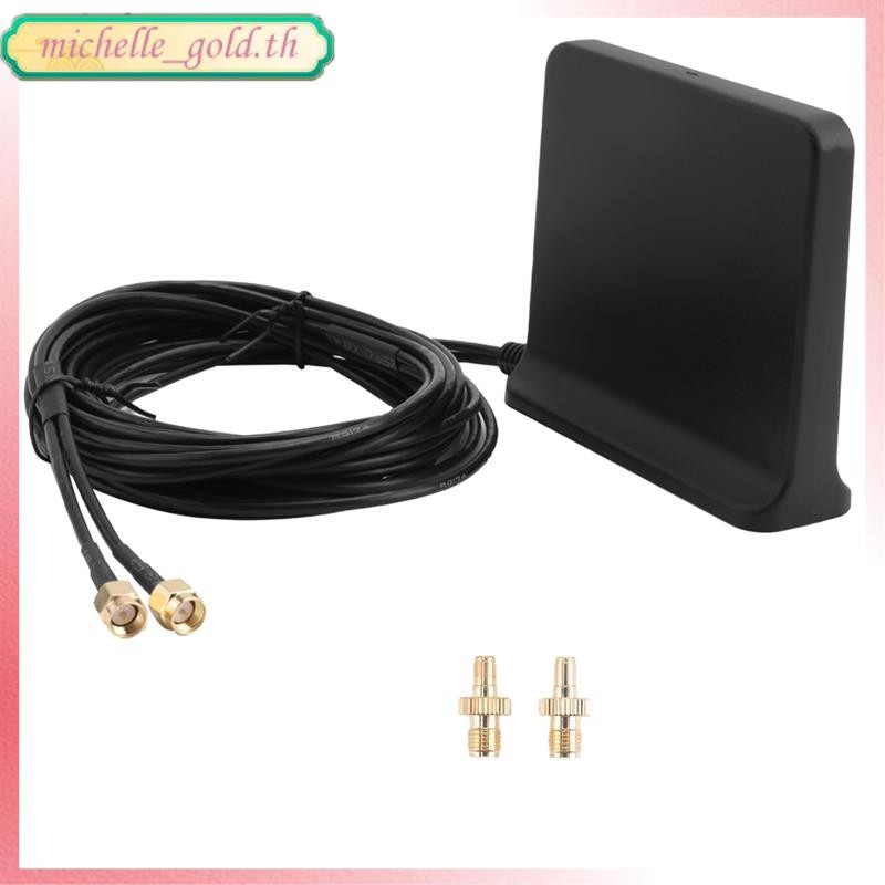 [THG2]Signal Boost 5G 4G LTE 3G GSM Mimo Aerial High Gain 12Dbi 600-6000Mhz ภายนอก Omni WiFi Antenna