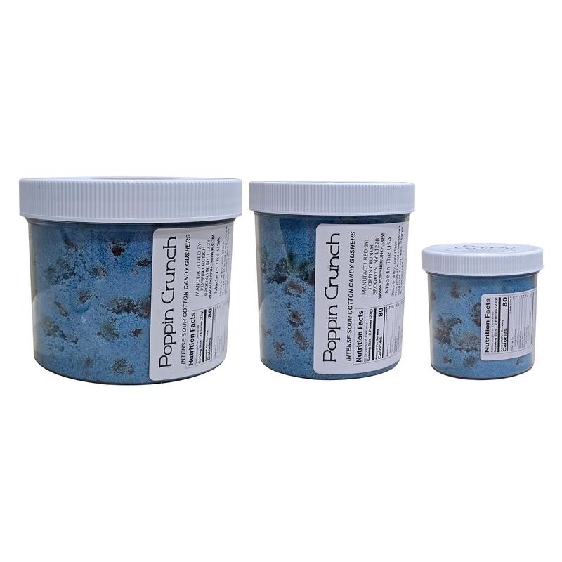 Poppin Crunch Intense Cotton Candy Gushers Candy Snacks 1 - 2 LBS - Choice of Sweet หรือ Sour Bonbon