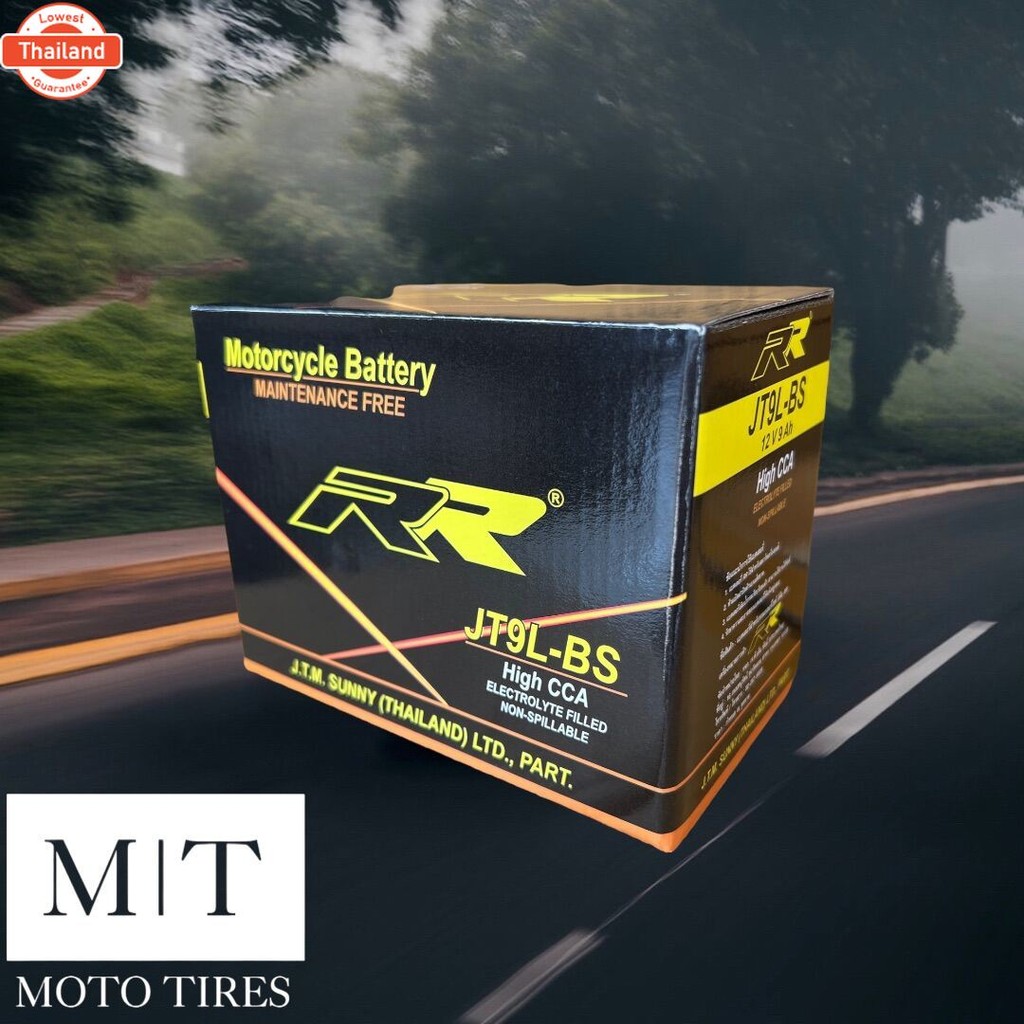 RR แตเตอรี่แห้ง JT9L-BS 12V 9AH แตเตอรี่สำหรัรถจักรยานยนต์ : Z800
