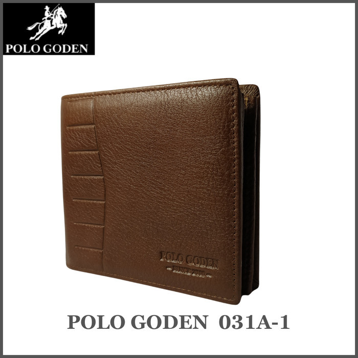 POLO GODEN 031A-1 - กระเป๋าสตางค์หนังแท้ผู้ชาย - สีน้ําตาล หนังแท้
