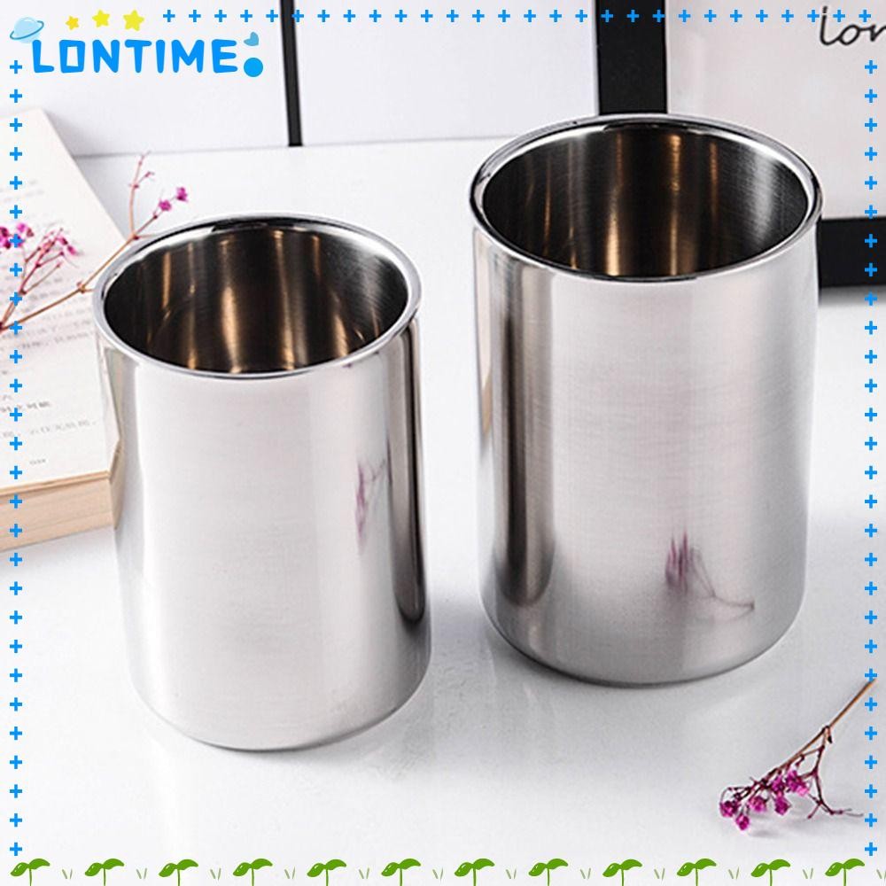 LONTIME แก้วแตก, แก้วถ้วยชาผนังคู่แบบใช้ซ้ําได้, ถ้วยฉนวนสแตนเลสเย็นสําหรับบาร์โฮม