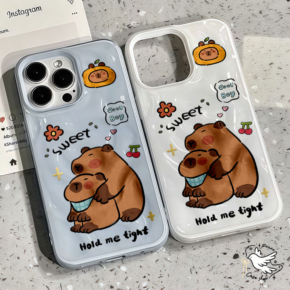 COD-ในไทย💥For iPhone 16 15 14 13 12 11 Pro Max X XS XR XS 7 8 Plus เคส หมีน้อยน่ารัก Candy Color Wave เคสนิ่ม กันกระแทก - รูปที่ 2