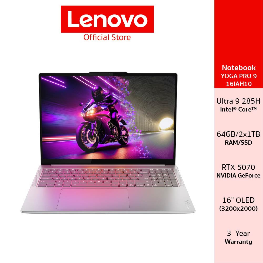 Lenovo Yoga Pro 9 16IAH10 Aura Edition(83L0004ETA)Notebook Intel Ultra 9 285H RTX 5070 16" OLED