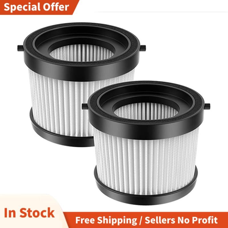 2 ชิ้น HEPA กรองเปลี่ยนกรองสําหรับ DCV501HB 20V เครื่องดูดฝุ่นมือถือไร้สาย, พร้อมปะเก็นสีดํา, ส่วน DCV5011H