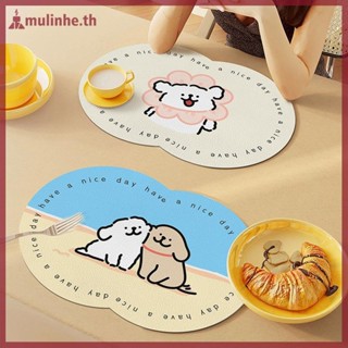 มูลินเหอ การ์ตูนสุนัขรูปแบบเคาน์เตอร์ครัวท่อระบายน้ําเสื่อได…