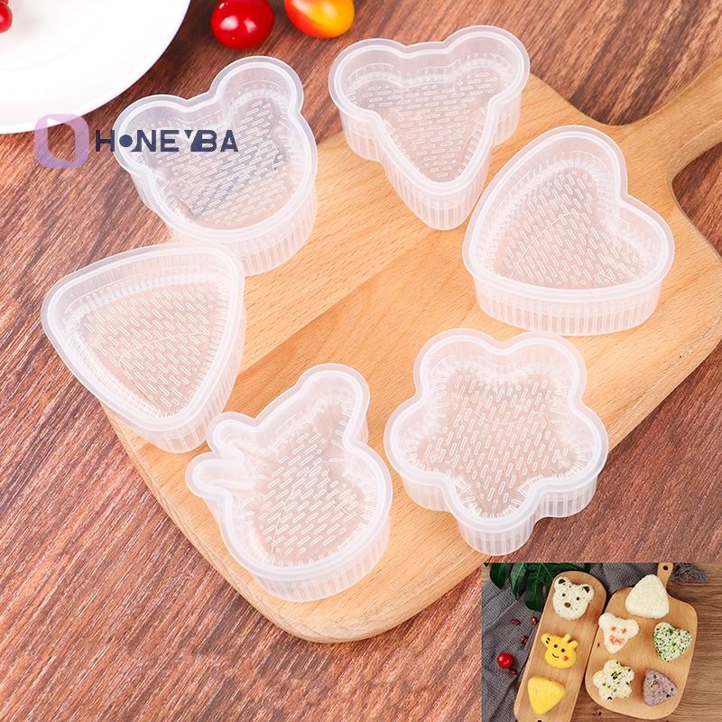 <Honeyby> 1Set Sushi Nori Rice Mold Bento Sandwich DIY Toolครัวเบเกอรี่ Nori Sushi Tool Nice