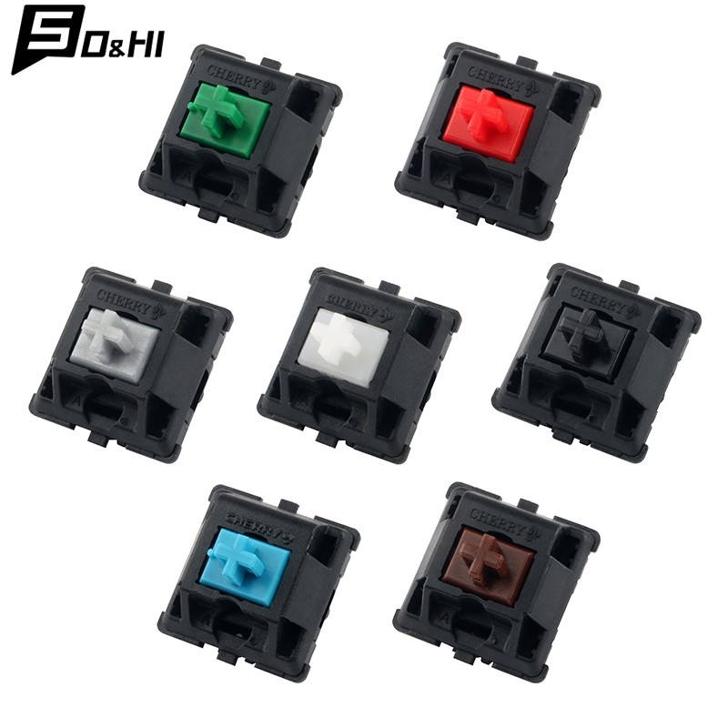 Cherry MX Switch Mechanical Keyboard Silver Pink MX Brown Blue Switch 3 Pin Cherry Bright For Mechan