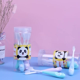 YODO แปรงสีฟันเด็กขนนุ่ม แพ็ค 6 ด้าม (แบบกระป๋อง) แปรงสีฟันเด็กน่ารัก แปรงสีฟันเด็ก