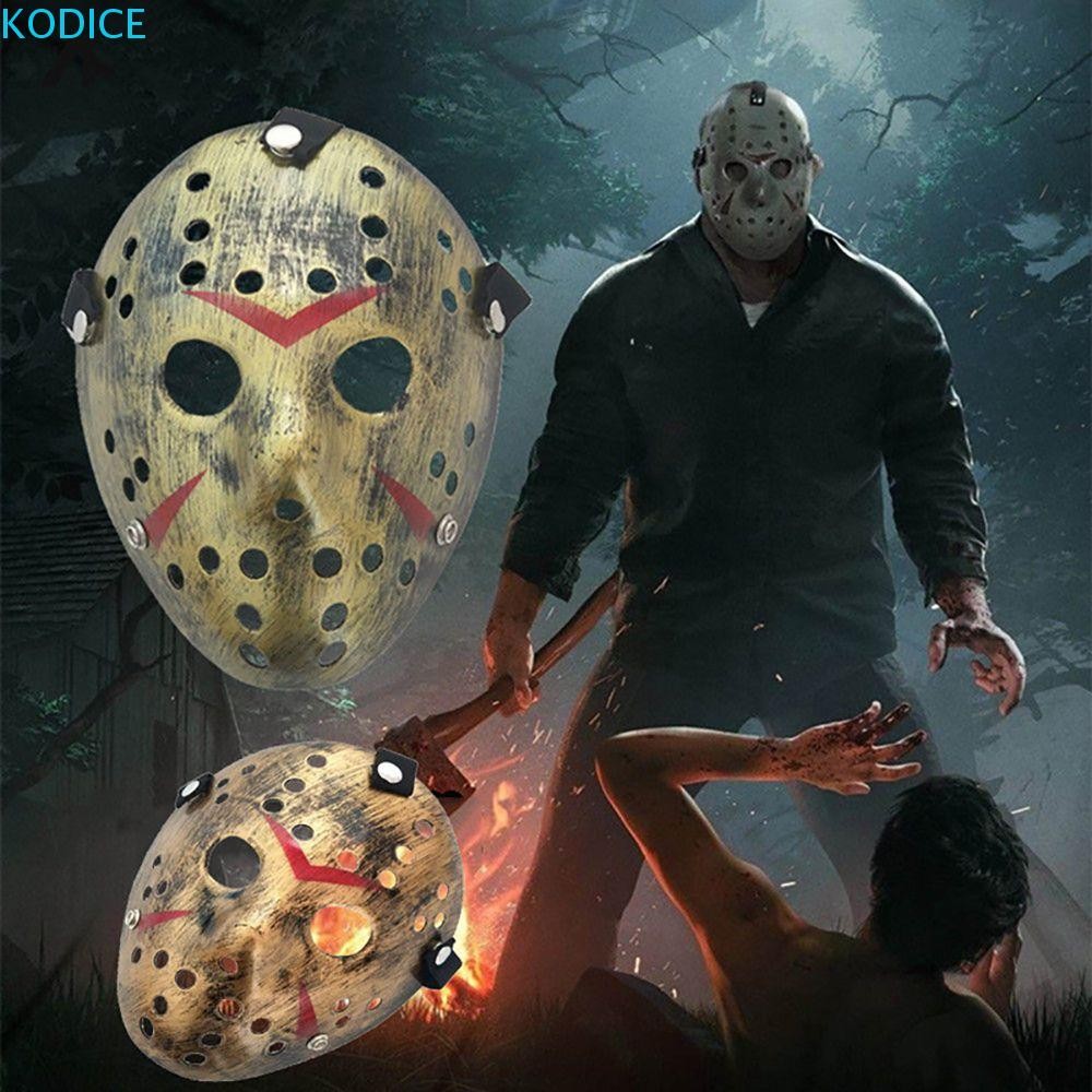 KODICE หน้ากาก Masquerade Hockey Jason Voorhees เครื่องแต่งกายเทศกาลหน้ากากฮาโลวีน Carnival Party Ey