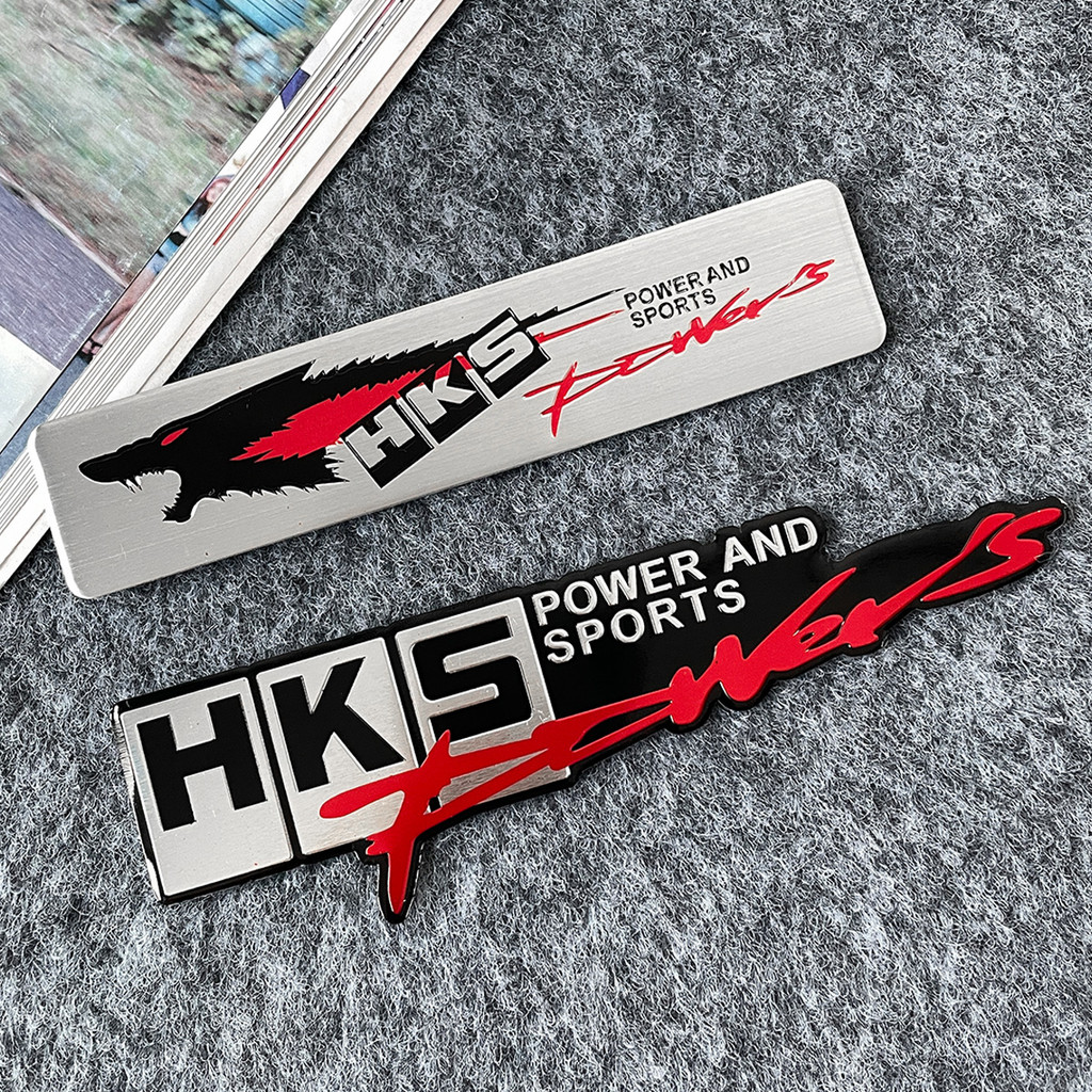 JDM HKS 3D Spower Logo สติ๊กเกอร์ เทปกันรอย ตกแต่งรถ รถยนต์ หน้าต่าง Toyota GR Hilux Honda Civic EVO