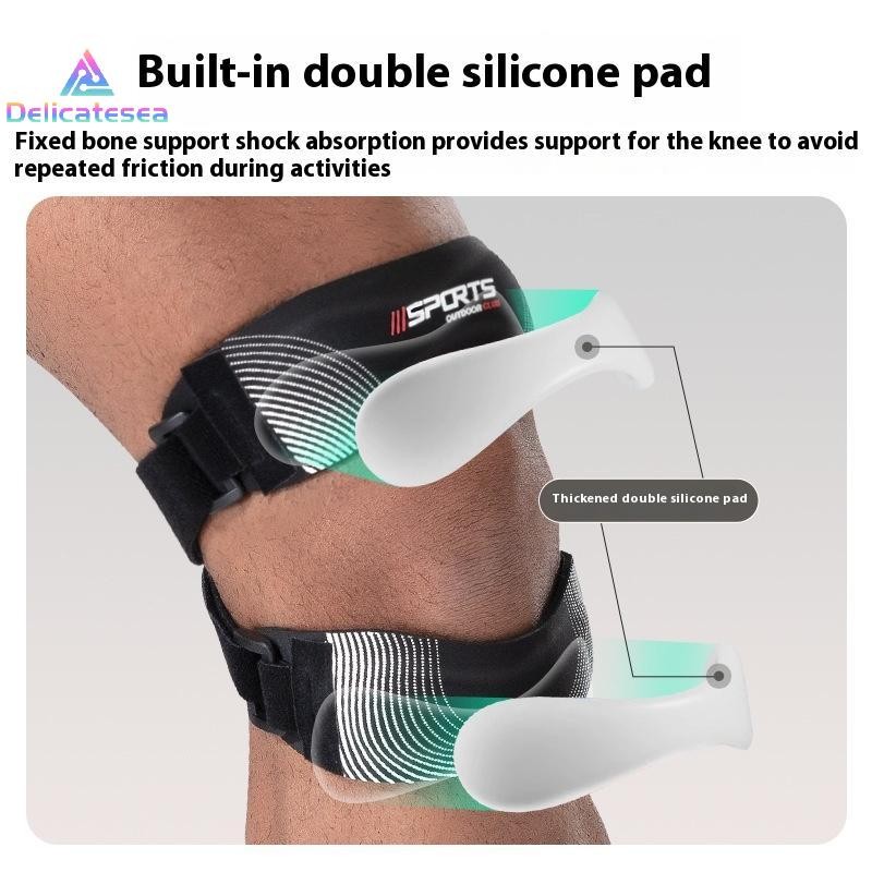 [Delicatesea] สนับสนุนเข่า Patella Compression สำหรับวิ่งและออกกำลังกาย ใช้ได้ทั้ง 남성และหญิง